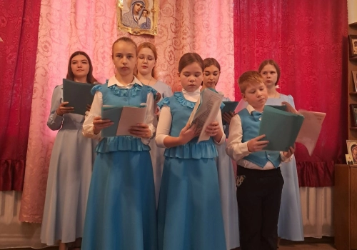 Концерт в воскресной школе «Радуга» при Свято-Благовещенском храме г. Сычёвка