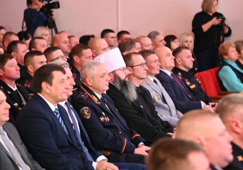 Архипастырь приветствовал участников мероприятия, посвященного Дню сотрудника органов внутренних дел