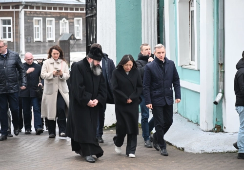 Успенский кафедральный собор города Смоленска посетила генеральный директор российского маркетплейса «Wildberries» Татьяна Ким (Бакальчук)