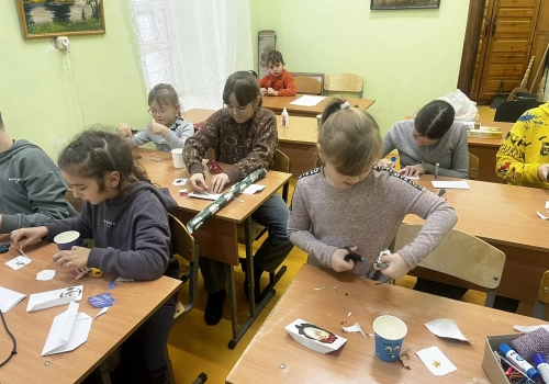 Состоялось занятие с воспитанниками воскресной школы Благовещенского собора г. Гагарин