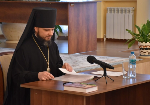 Под председательством епископа Алексия состоялось ежегодное Епархиальное собрание духовенства Вяземской епархии