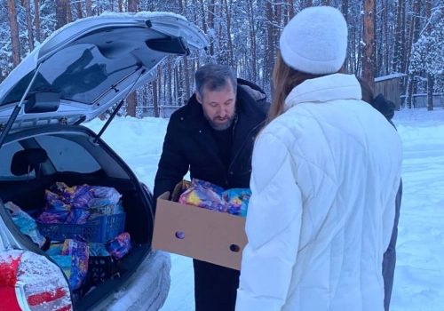 Рождественская помощь от храма и волонтёров в Всходский дом-интернат