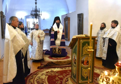 Владыка Алексий в Предпразднство Богоявления возглавил чтение Царских часов в кафедральном соборе г. Вязьма