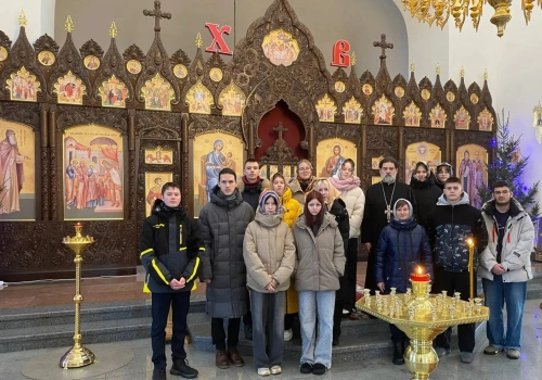 Учащиеся школы № 3 посетили Благовещенский собор в канун Крещения