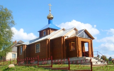 Храм в честь иконы Божьей Матери «Знамение» (деревянный, калиброванный) в селе Знаменка..jpg