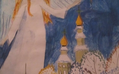 Рождественский ангел. Базылева Алена, колледж.