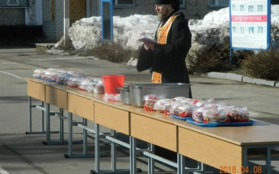 Пасхальное поздравление воинов Вяземского гарнизона