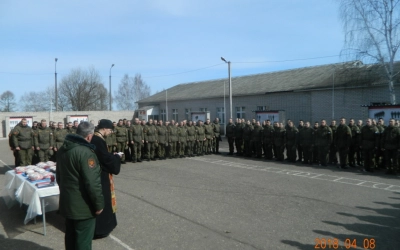 Пасхальное поздравление воинов Вяземского гарнизона