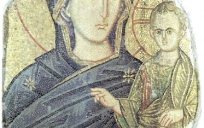 Мозаическая икона. 1-ая половина XIII в. Национальня галерея, Палермо, Италия.