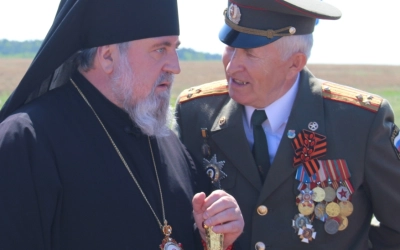 Освящение памятника в с. Знаменка