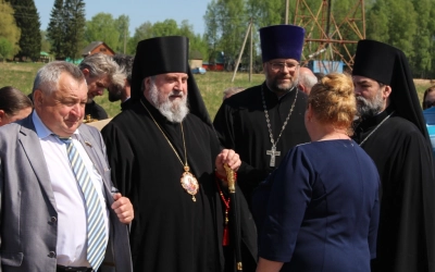Освящение памятника в с. Знаменка