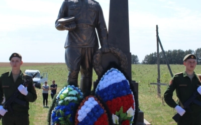 Освящение памятника в с. Знаменка
