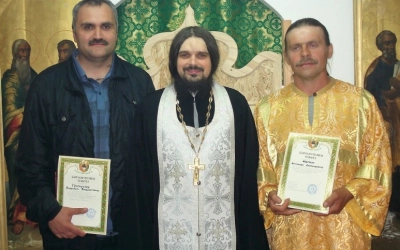 Вручение грамот в деревне Касня