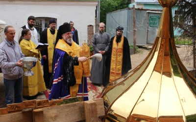 установка купола и креста