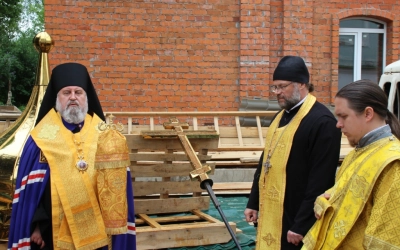 установка купола и креста