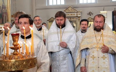 Отпевание архимандрита Аркадия (Недосекова)