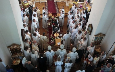 Отпевание архимандрита Аркадия (Недосекова)