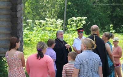 строящийся храм в селе Лесное