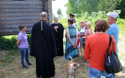 строящийся храм в селе Лесное