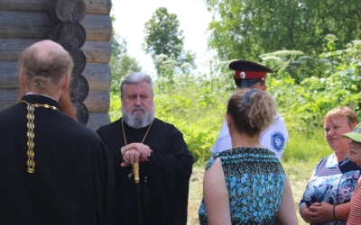 строящийся храм в селе Лесное