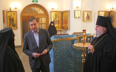 Губернатор в Спасо-Богородицком монастыре