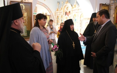 Губернатор в Спасо-Богородицком монастыре