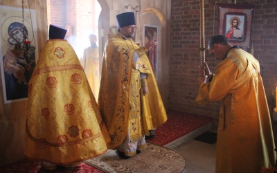 Литургия в храме свв. Петра и Пала г. Вязьмы
