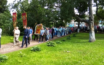 Престольный праздник Тихвинского храма Архиерейского подворья