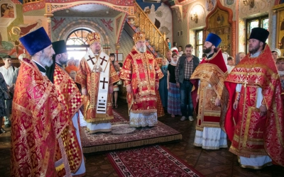 Литургия в Ильинском храме города Выборга