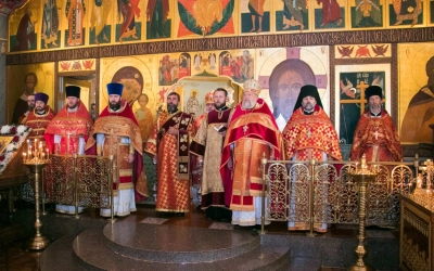 Литургия в Ильинском храме города Выборга