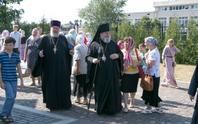 Литургия в Ильинском храме города Выборга