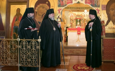 Литургия в Ильинском храме города Выборга