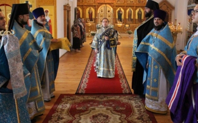 Божественная литургия в день Успения Божией Матери