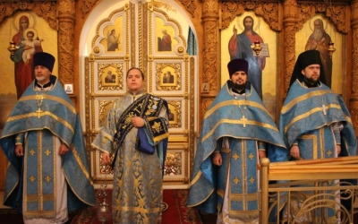 Божественная литургия в день Успения Божией Матери