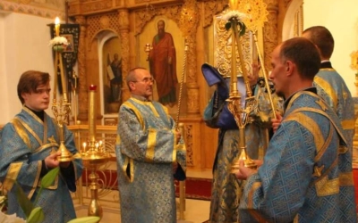 Погребение Плащаницы Пресвятой Богородицы