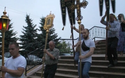 Погребение Плащаницы Пресвятой Богородицы