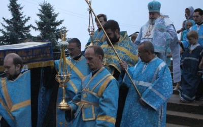Погребение Плащаницы Пресвятой Богородицы