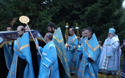 Погребение Плащаницы Пресвятой Богородицы