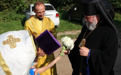 Престольный праздник в храме Спаса Нерукотворного