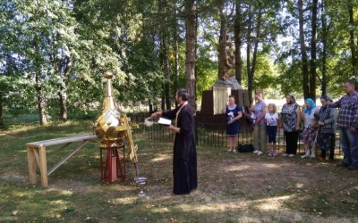 Освящение креста, купола для Часовни