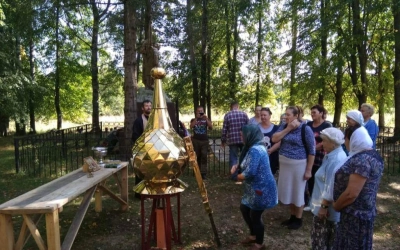 Освящение креста, купола для Часовни