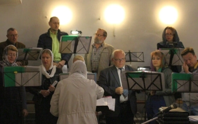 освящение престола Казанского храма города Гагарин в честь Священноисповедника Владимира Хираско