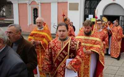 освящение престола Казанского храма города Гагарин в честь Священноисповедника Владимира Хираско