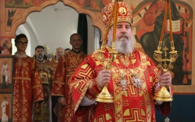 освящение престола Казанского храма города Гагарин в честь Священноисповедника Владимира Хираско