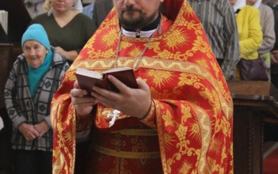 освящение престола Казанского храма города Гагарин в честь Священноисповедника Владимира Хираско