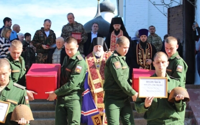Епископ Сергий отслужил литию по воинам павшим в Великой Отечественной войне