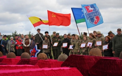 Епископ Сергий принял участие в церемонии перезахоронения красноармейцев