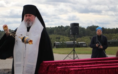 Епископ Сергий принял участие в церемонии перезахоронения красноармейцев
