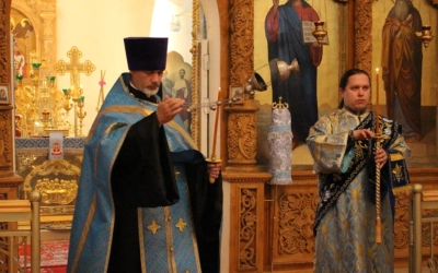 епископ Сергий совершил Всенощное бдение с литиёй