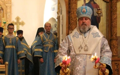 епископ Сергий совершил Всенощное бдение с литиёй